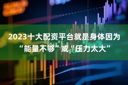 2023十大配资平台就是身体因为“能量不够”或“压力太大”